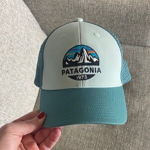 Patagonia Teal Logo Trucker Hat